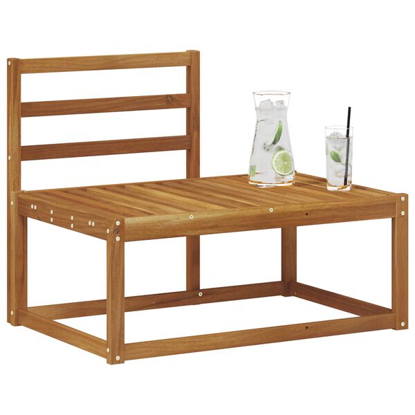 vidaXL Canapea de exterior natural 91 x 63 x 73 cm