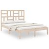 vidaXL Cadru de pat mic dublu, 120x190 cm, lemn masiv