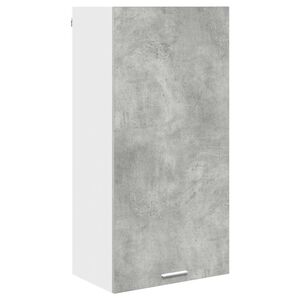 vidaXL Dulap suspendat Gri beton și Alb 50 x 31 x 100 cm Lemn compozit
