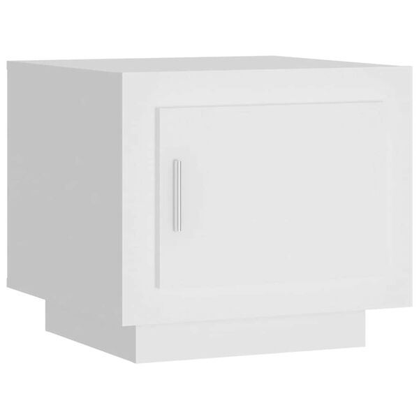 vidaXL Măsuță de cafea, alb, 51x50x45 cm, lemn prelucrat