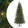 vidaXL Brad de Crăciun artificial cu 300 LED Verde 240 cm PE și PVC