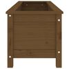 vidaXL Strat &icirc;nălțat grădină maro miere 119,5x40x39 cm lemn masiv pin