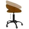 vidaXL Scaun de birou pivotant, maro, catifea