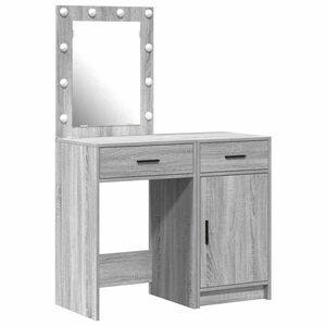 vidaXL Masă de Machiaj 2 buc. Gri 50 x 41 x 135 cm Lemn prelucrat