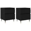vidaXL Dulap de noapte 2 buc. Stejar Negru 40 x 35 x 50 cm
