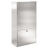 vidaXL Cutie pentru colet Argintiu 44 x 22 x 82 cm Oţel inoxidabil