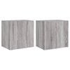 vidaXL Comode TV de perete, 2 buc., gri sonoma, 40,5x30x40 cm, lemn