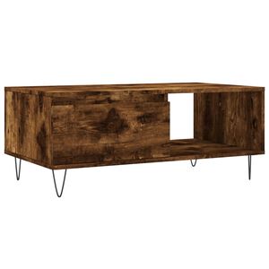 vidaXL Măsuță de cafea, stejar fumuriu, 90x50x36,5 cm, lemn prelucrat