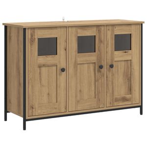 vidaXL Bufet Stejar Artizanal 100 x 35 x 70 cm Lemn prelucrat