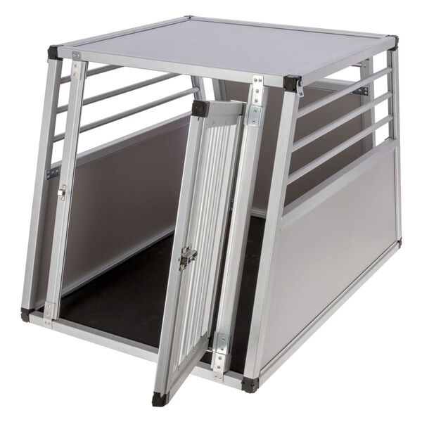 Kerbl Cutie de transport pentru c&acirc;ini Barry 92x65x65,5 cm aluminiu