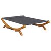 vidaXL Pat de exterior, antracit, 165x188,5x46 cm, lemn masiv curbat