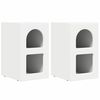 vidaXL Noptieră ELST 2 buc. Alb 29,5 x 33,5 x 50 cm Lemn prelucrat