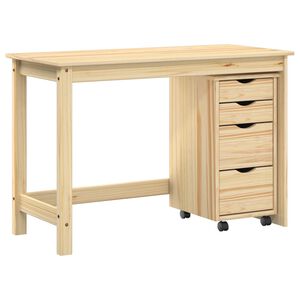 vidaXL Set birou și cabinet mobil MOSS 2 buc. Maro