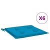 vidaXL Perne scaune grădină 6 buc. albastru 50x50x3 cm țesătură Oxford