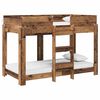 vidaXL Pat Etajat pentru Copii Lemn vechi 80 x 160 cm Lemn prelucrat