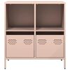 vidaXL Dulap, roz, 68x39x73,5 cm, oțel laminat la rece
