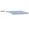 vidaXL Cort electric retractabil Albastru și Alb 2,5 x 2 m