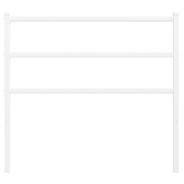 vidaXL Tăblie de pat de schimb metalică, alb, 100 cm