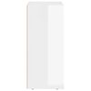 vidaXL Bufet Alb lucios 59 x 35 x 80.5 cm Lemn compozit