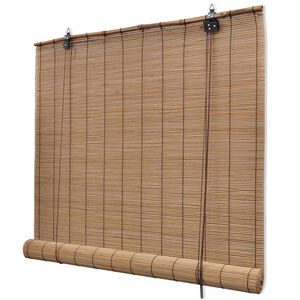 vidaXL Jaluzea tip rulou, maro, 150 x 160 cm, bambus
