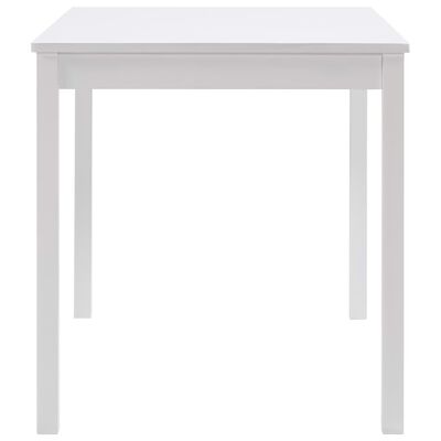 vidaXL Masă de bucătărie, alb, 140 x 70 x 73 cm, lemn de pin