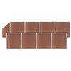 vidaXL Set panouri gard, 8 pătrate + 1 oblic, maro, 1484x186 cm, WPC