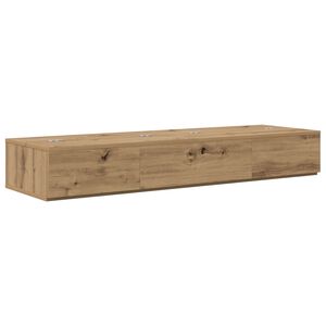 vidaXL Birou de studio Stejar Artizanal 110 x 40 x 19,5 cm