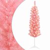 vidaXL Copac Artificial Slăb de Crăciun 120 cm 150 LED-uri Alb cald