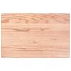 vidaXL Blat masă, 60x40x2 cm, maro, lemn stejar tratat contur organic