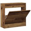 vidaXL Dulap pentru pantofi Lemn vechi 60 x 21 x 57 cm Lemn compozit