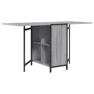 vidaXL Masă de dining 144 x 60 x 75 cm Lemn prelucrat Sonoma gri