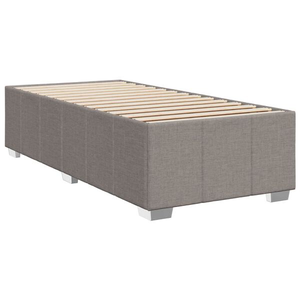 vidaXL Cadru de pat fără saltea Taupe 80x200 cm țesătură