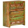 338437 vidaXL Dulap/sertar multicolor 60x33x75 cm lemn masiv reciclat