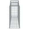 vidaXL Coșuri gabion arcuite 4 buc, 300x50x100/120 cm fier galvanizat