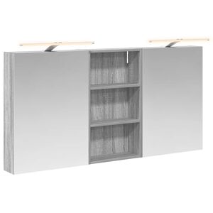 vidaXL Set dulap baie 3 buc. 140 x 14,5 x 70 cm Lemn prelucrat