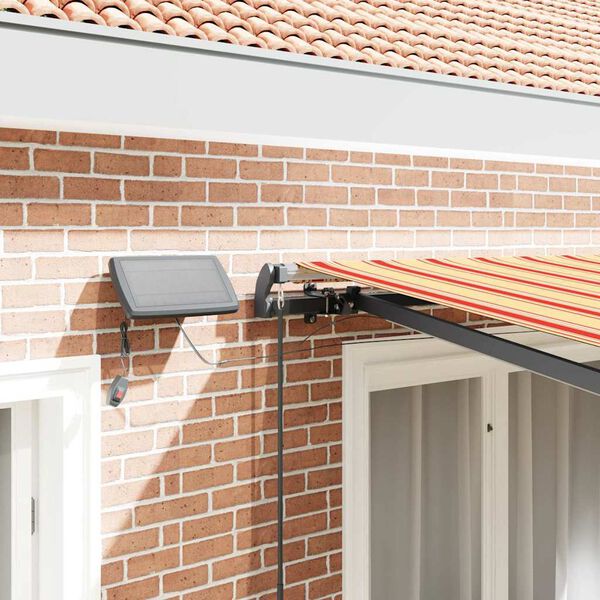 vidaXL Cortina Retractabilă galben și portocaliu 350 x 250 cm țesătură