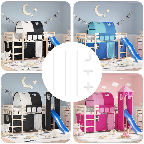 vidaXL Țeavă PVC 29 pcs Alb PP și PE