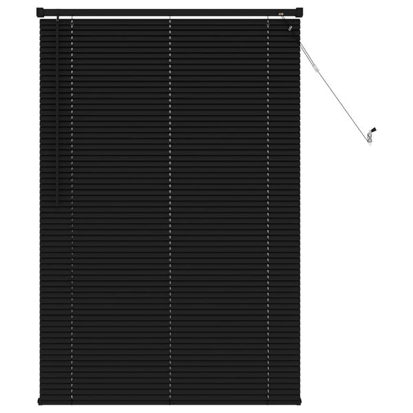 vidaXL Jaluzea venetiană Negru 150 x 80 cm PVC