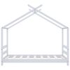 vidaXL Cadru pat de copii, alb, 70 x 140 cm, lemn masiv de pin