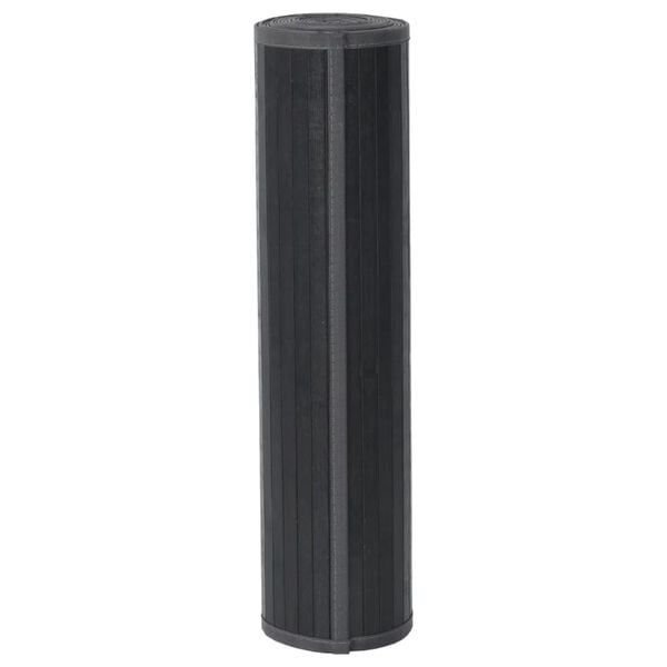 vidaXL Covor dreptunghiular, gri, 70x200 cm, bambus