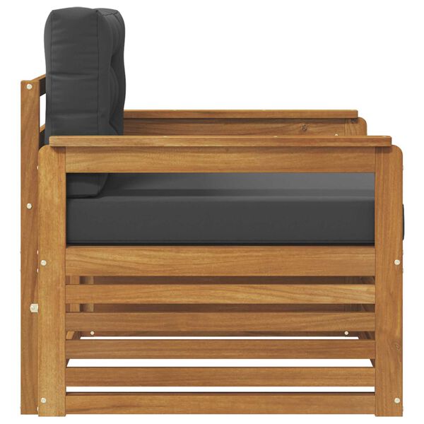 vidaXL Set de canapele de exterior Lemn de acacia solid și poliester