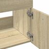 vidaXL Set mobilier de baie, 2 piese, stejar sonoma, lemn prelucrat