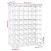vidaXL Suport de vinuri, 70x33x94 cm, lemn masiv de pin