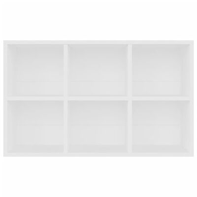 vidaXL Bibliotecă/Servantă, alb, 66x30x98 cm, PAL