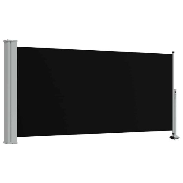 vidaXL Copertină laterală retractabilă de terasă, negru, 120 x 300 cm