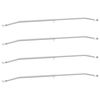 vidaXL Brățară de prelată pentru remorci 4 Argintiu 102-155 cm