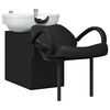 vidaXL Scaun pentru șampon Manual Negru și Alb 136 x 60 x 92 cm PVC