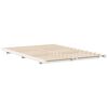 vidaXL Cadru de pat de podea Alb 160 x 210 cm Lemn masiv de pin