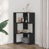 vidaXL Bibliotecă 3 niveluri negru 50x50x102 cm lemn prelucrat