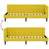 vidaXL Cadru de pat colțar cu headboard Galben 80 x 200 cm Catifea